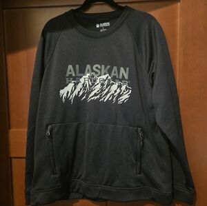 Duluth Trading Co Black Alaskan Hardgear Sweatshirt